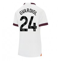 Camisa de time de futebol Manchester City Josko Gvardiol #24 Replicas 2º Equipamento Feminina 2023-24 Manga Curta
